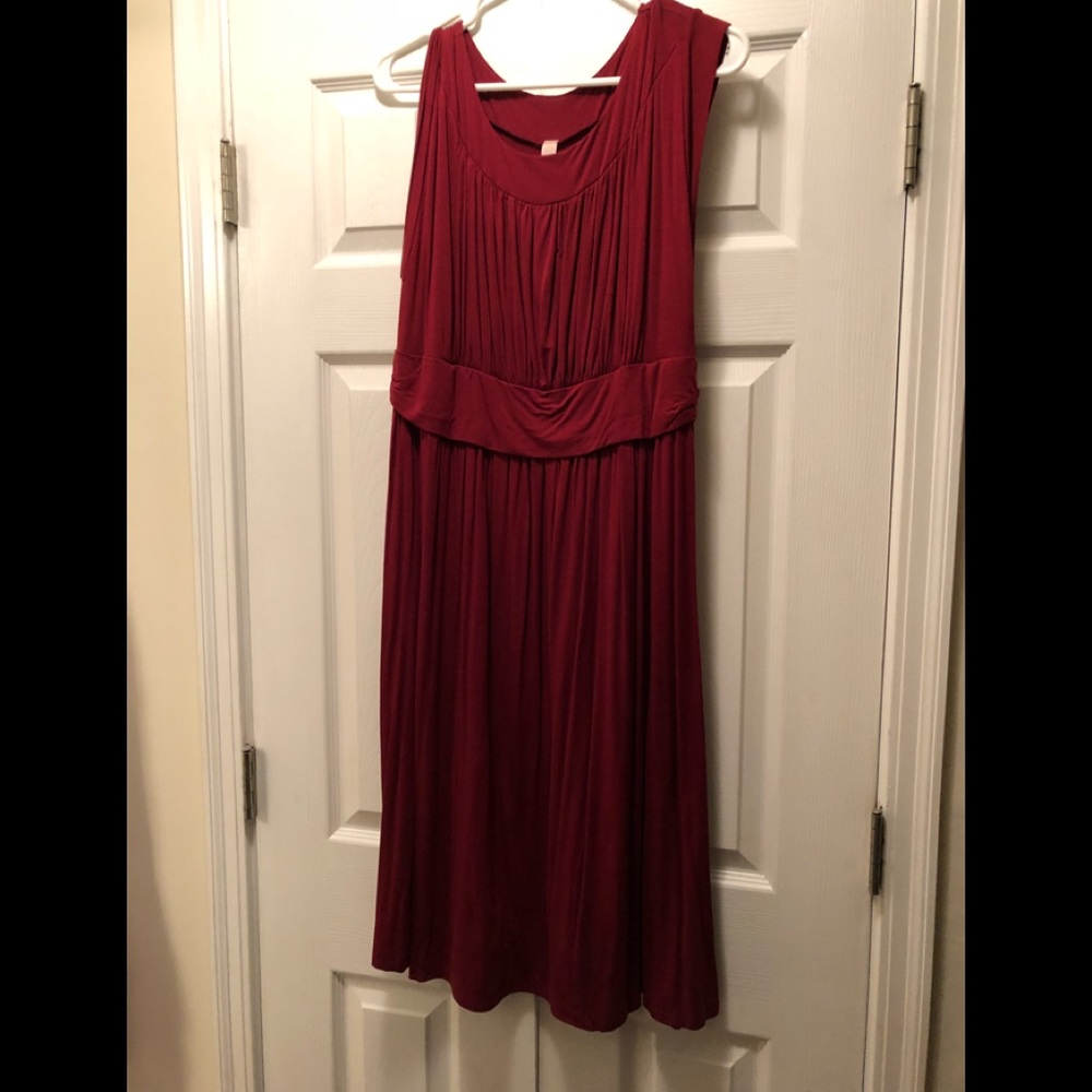 ModCloth Gilli Burgundy Dress Size 2X